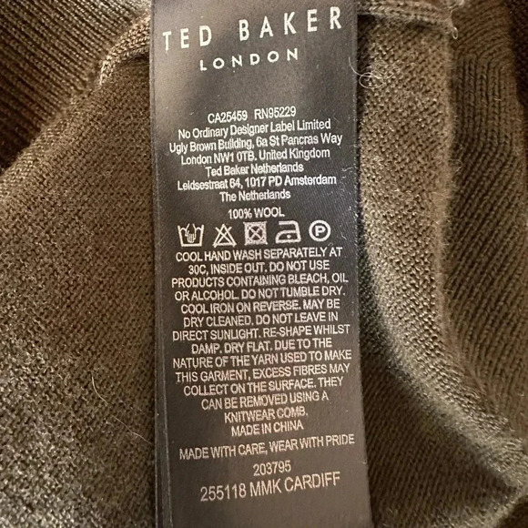 TED BAKER London CARDIFF Men’s LS Core Crew Neck - Picture 9 of 13